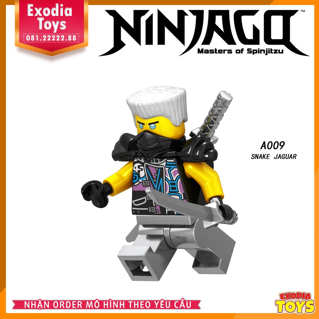 Xếp hình Minifigure Nhân vật Ninjago : Master Of Spinjitzu Season 8 - Đồ Chơi Lắp Ghép Sáng Tạo - LELE A009-A016