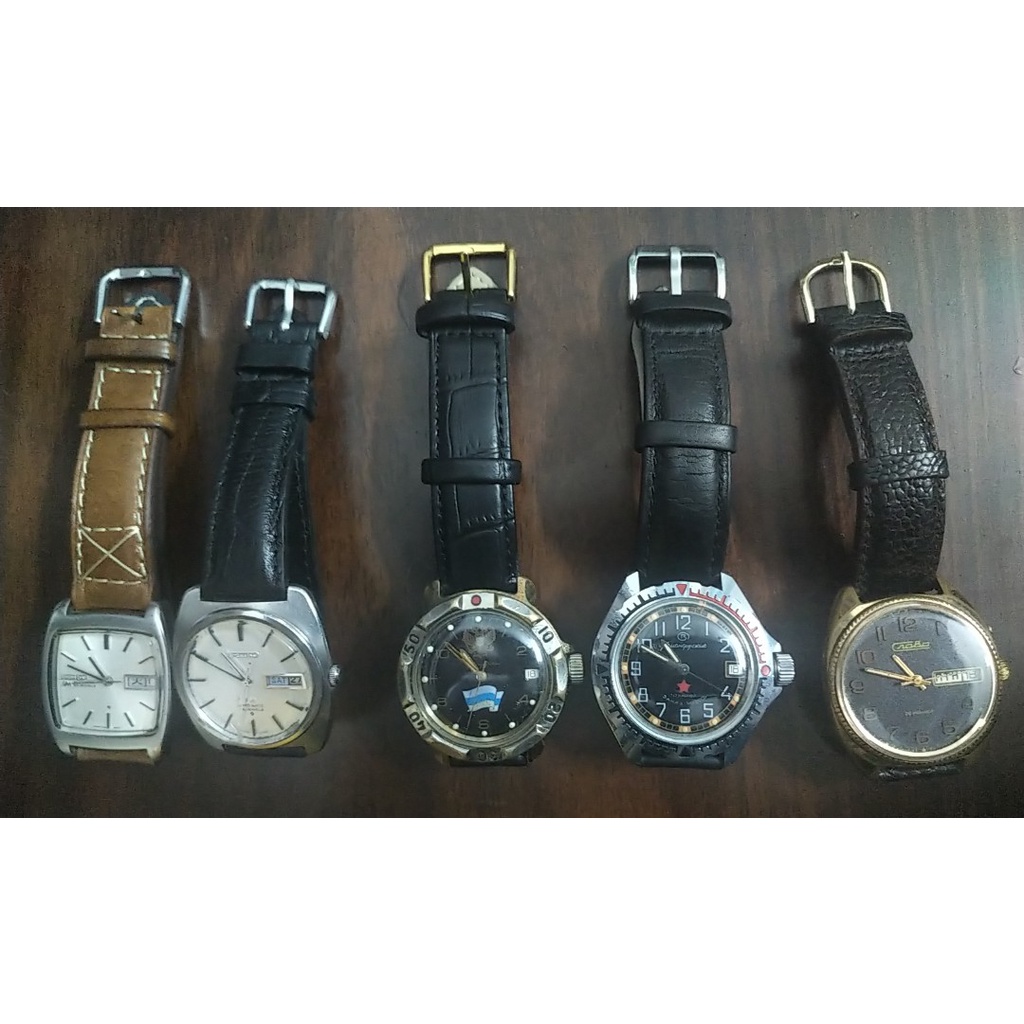 Đồng hồ si nam nữ Nhật Seiko hàng 2hand chạy máy cơ cót, automatic v.v mặt vuông/tròn link 4