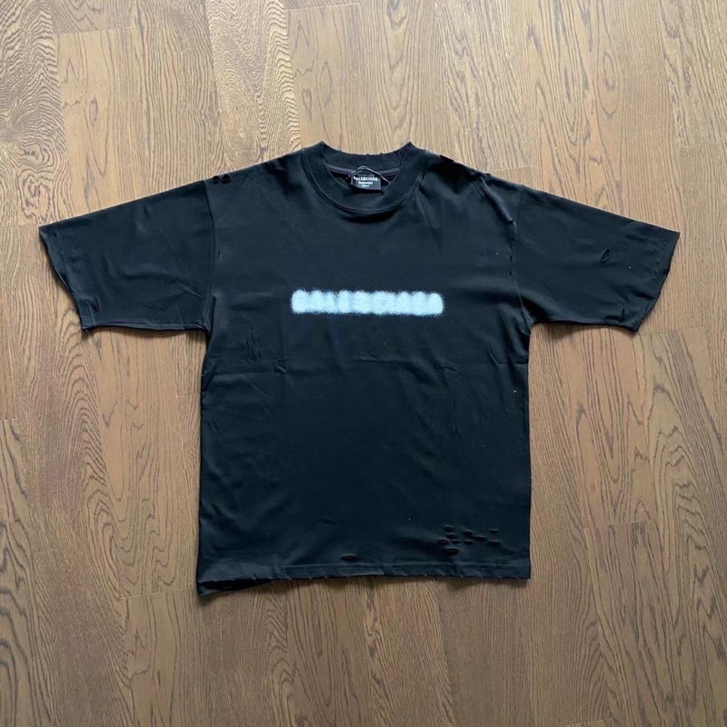 ✨  - Áo thun BALENCIAGA phiên bản 2022 blur logo, BLCG unisex oversized shirt ss22