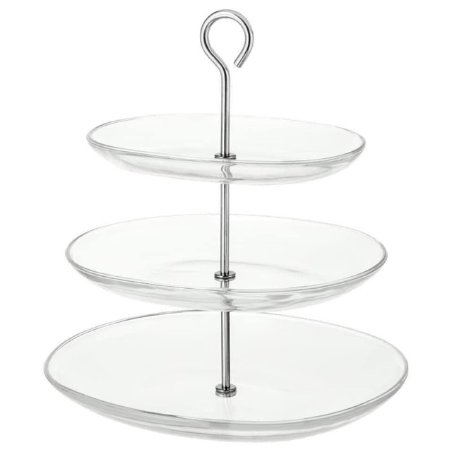 Khay thuỷ tinh 3 tầng IKEA
