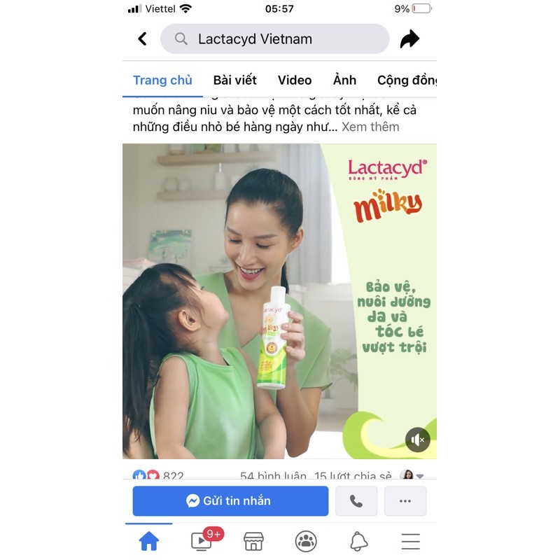 {Freeship} ( Chính hãng)SỮA TẮM LACTACYD MILKY 250ML-500ML