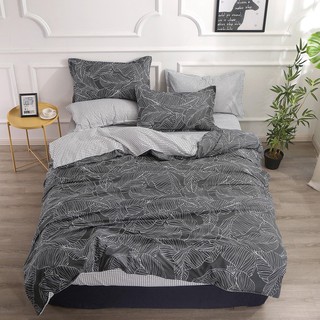 Bộ lá cọ nền đen chất liệu cotton poly hàn quốc