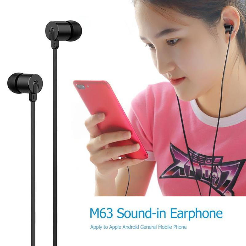 Tai nghe nhạc có mic HOCO M63 3.5mm tiện dụng chất lượng cao