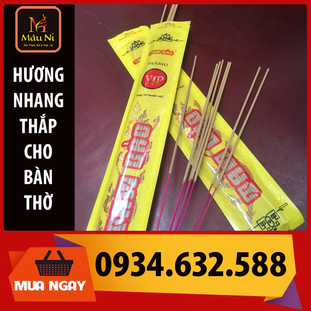 Nhang thắp bàn thờ chung cư hương TAM BẢO cuộn tàn (10 thẻ -300 nén) hương thơm mùi Trầm Bắc