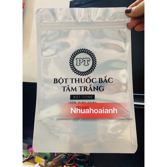 1 lạng túi zip trong, bạc