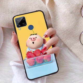 Ốp lưng realme c15 viền dẻo tpu bst pig cute