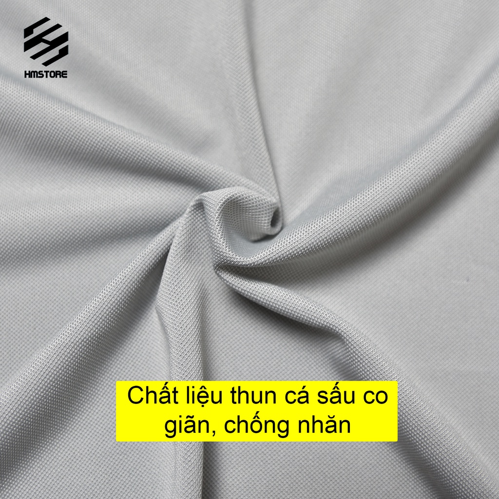 Áo thun Polo nam vải thun cá sấu cao cấp chống nhăn co giãn, phong cách trẻ trung.