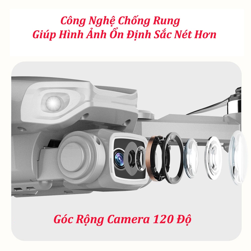 Flycam L900 Pro SE 4K - Phiên bản 2022 cảm biến chống va chạm, định vị G P S, động cơ không chổi than, thời gian bay 25p