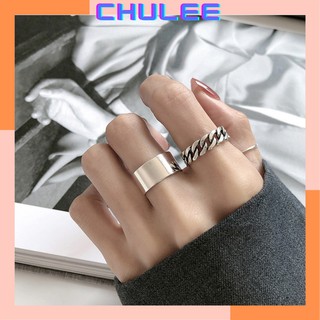 Nhẫn nữ set 3 nhẫn thời trang phong cách cá tính style hàn quốc