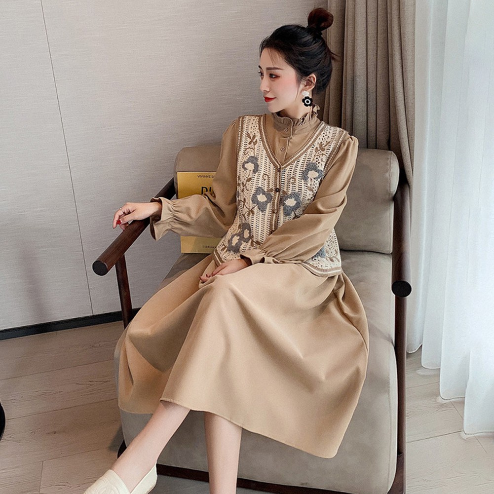 Áo Khoác Cardigan Cổ Chữ V Thêu Hoa Phong Cách Hàn Quốc Nữ Tính