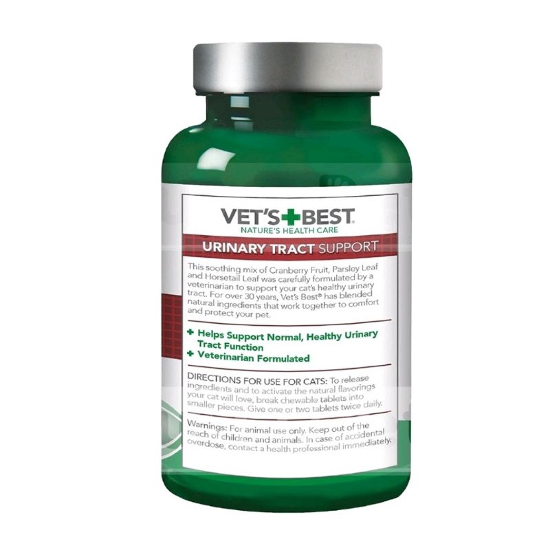 Vets Best - hỗ trợ mèo bị viêm tiết niệu, sỏi bùn mãn tính