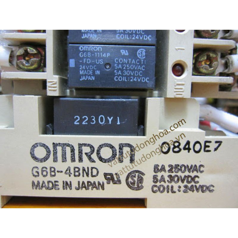 Cầu đấu Rơ le G6B-4BND DC24 Omron