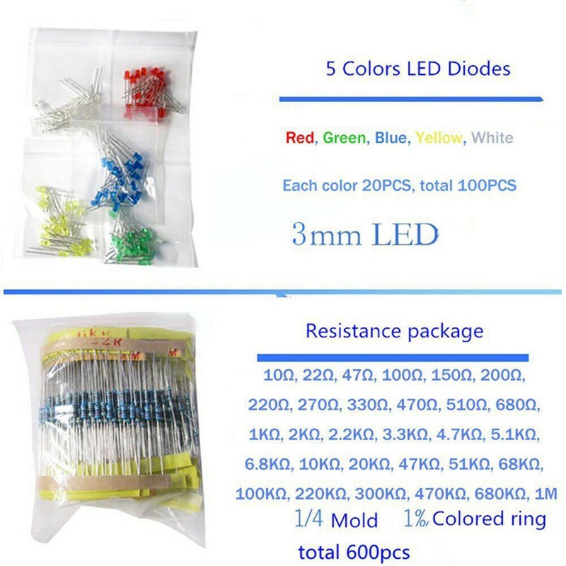 1390 Linh Kiện Điện Tử Đèn LED Diode