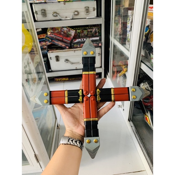 Đồ chơi siêu nhân Vũ khí Cuồng phong Power Rangers Ninja Storm Hurricaneger Portable Ninja Sword Hayatemaru BANDAI