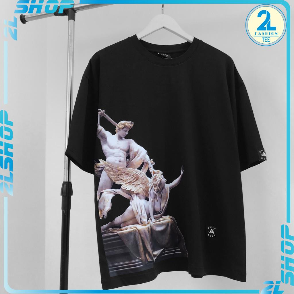 Áo thun  nam nữ Oversize in hình chiến binh Mêduza , áo phông nam  nữ cao cấp unisex