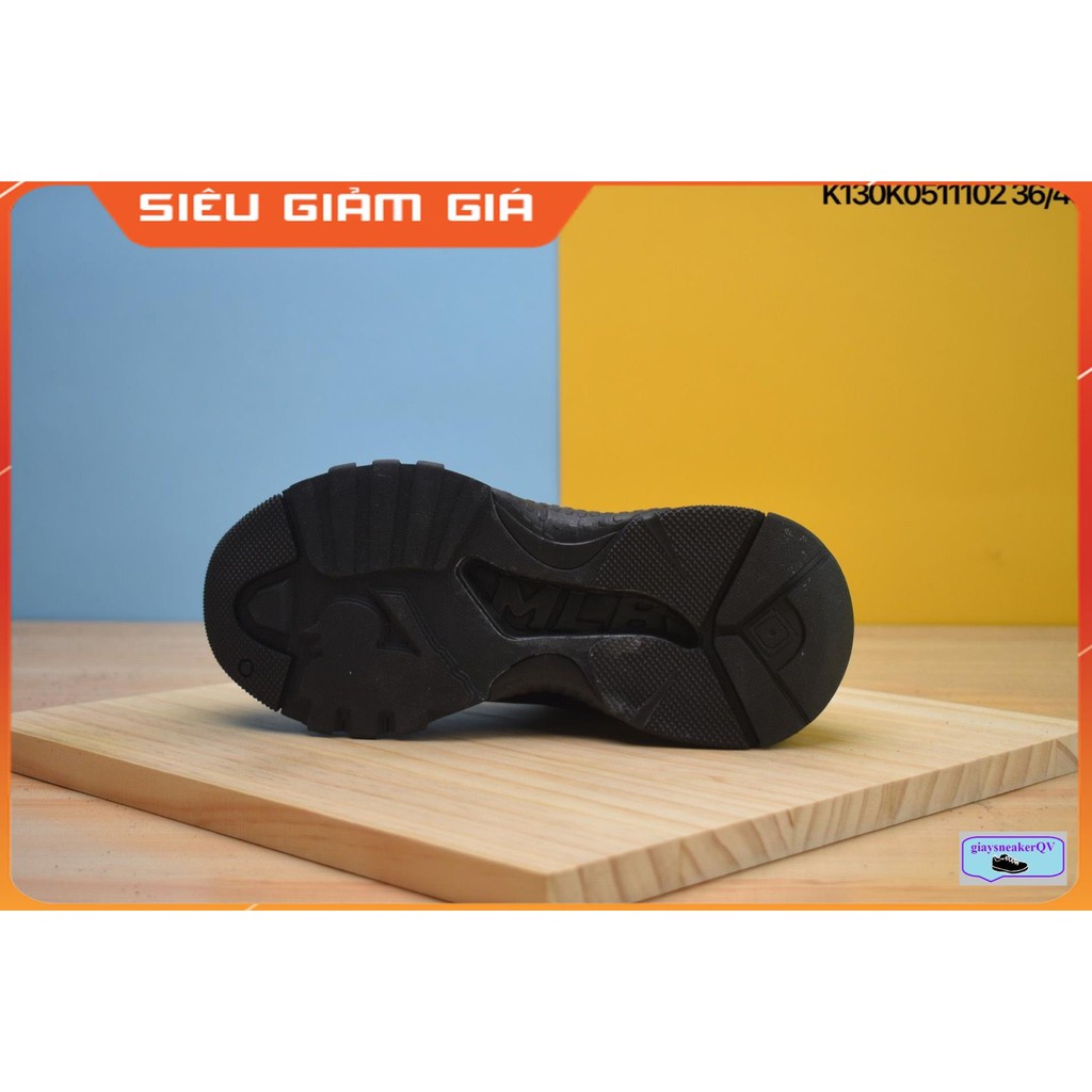 Giày thể thao MLB NY đen full mẫu hot, giầy MLB nam nữ bản in siêu nét chuẩn 11 màu đen