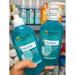 Sữa Rửa Mặt Garnier 🍓FREESHIP🍓Garnier Hautklar Cho Da Mụn làm sạch sâu giảm bã nhờn 200ml [Hàng nội địa Đức]