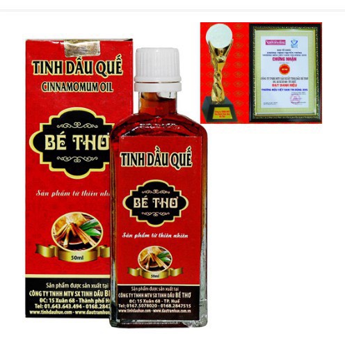 Tinh Dầu Quế Bé Thơ Huế Bảo Vệ Cơ Thể Cho Bé Và Gia Đình.Suckhoechomoinha