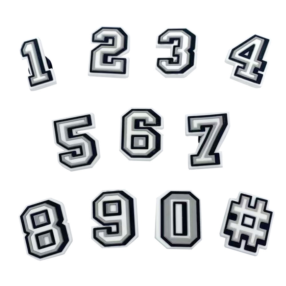 Thời trang Crocs Jibbitz chủ đề kỹ thuật số DIY  Shoe Charms pvc accessories  Phụ kiện dép Với 1000 Mẫu Lựa Chọn Thích hợp cho giày trẻ em