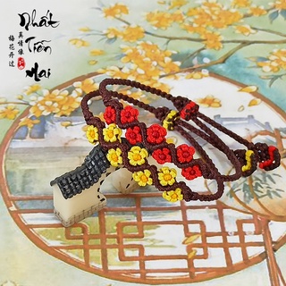 Vòng tay phong thủy, vòng tay may mắn chỉ đỏ, vòng tay handmade diy hình nhánh hoa mai may mắn