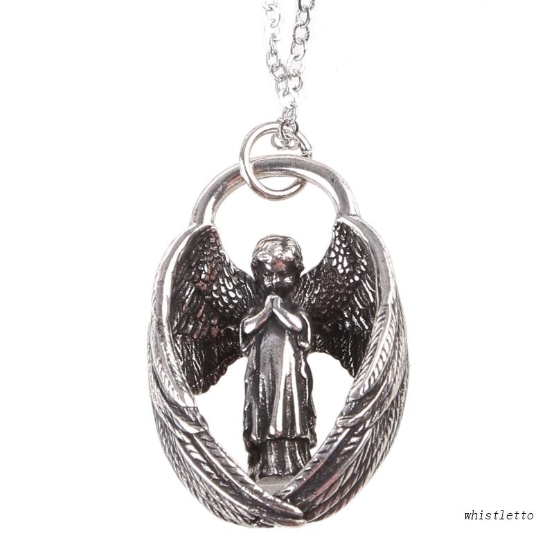 Dây Chuyền Mặt Hình Thiên Thần Bằng Đồng Phong Cách Gothic Thời Trang Cho Nam Và Nữ