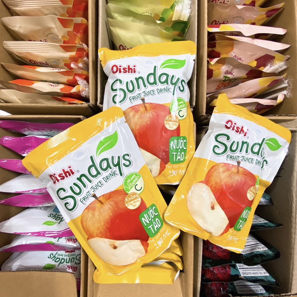 Lốc 10 gói trà túi Oishi Teago/Sundays/T-rexx các vị