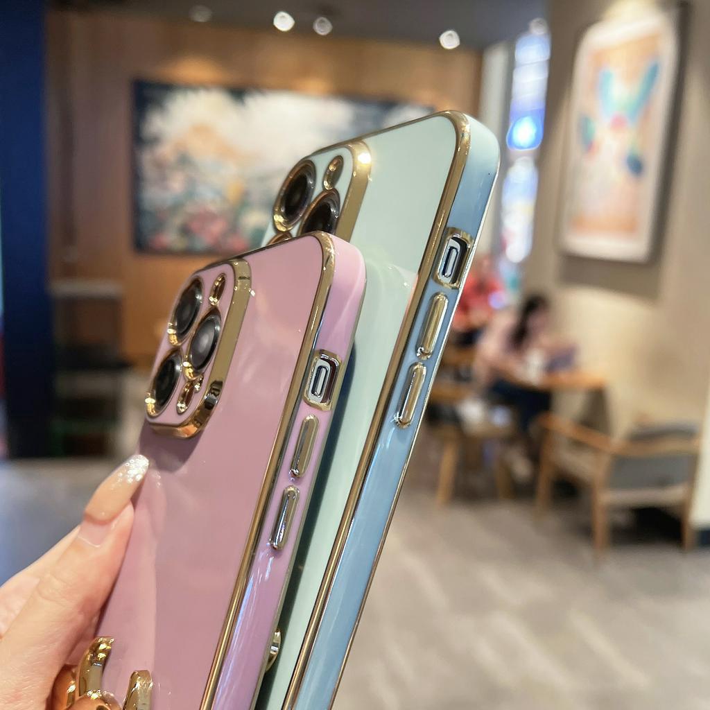 Ốp Điện Thoại Có Giá Đỡ Nam Châm 6d Cho iPhone 6 + 6s + 7 + 8 + xs max xr 11 pro max 12 pro max Niu 13 pro max 14 + 14