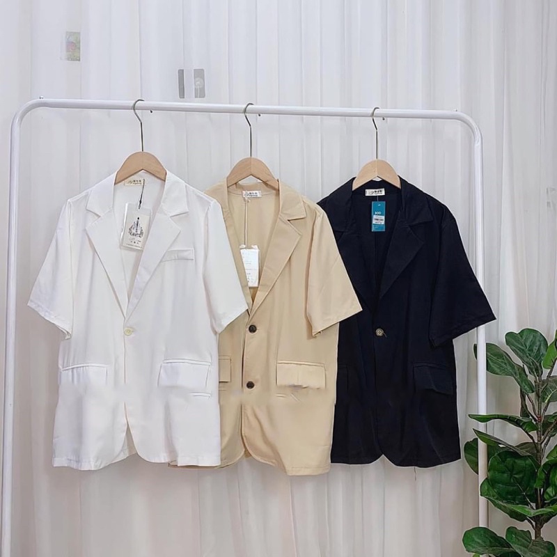 khoác blazer cộc tay