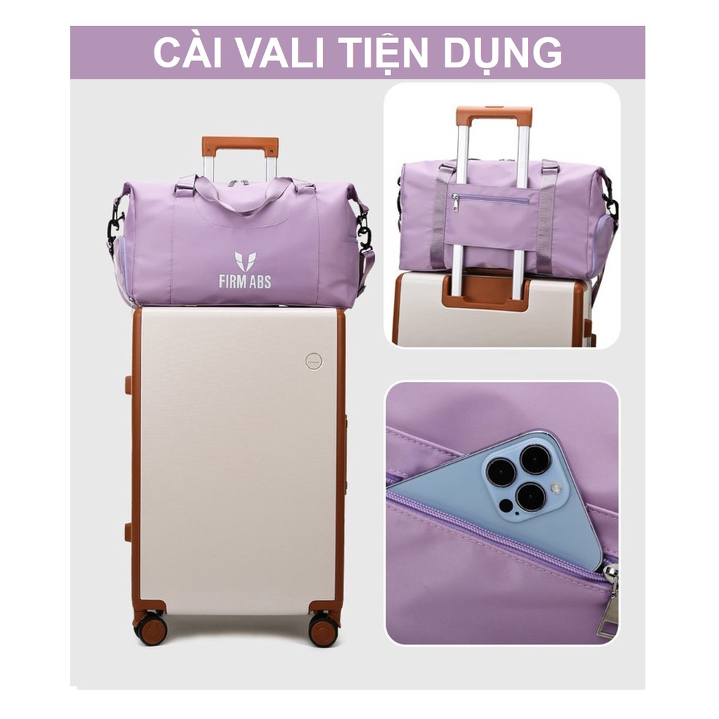 Túi Du Lịch Thể Thao Nhiều Ngăn Có Ngăn Tách Đồ Khô Ướt, Ngăn Để Giày Riêng Sarus Crane SC32