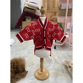 Áo len Cardigan cho thú cưng