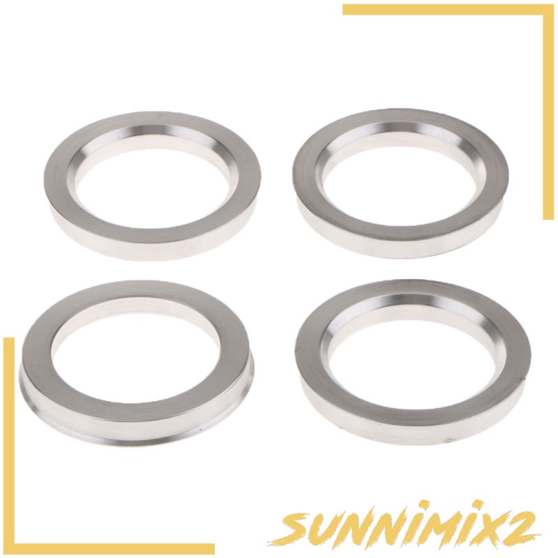 Set 4 vòng đệm hợp kim 73.1-54.1mm cho bánh xe hơi