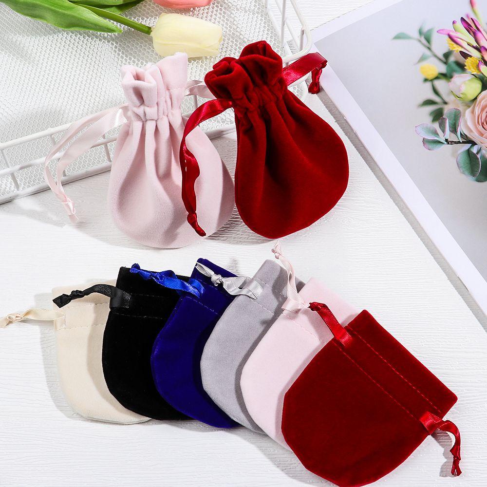 1 Túi Nhung Tròn Chống Bụi Đựng Đồ Dùng Tiện Dụng