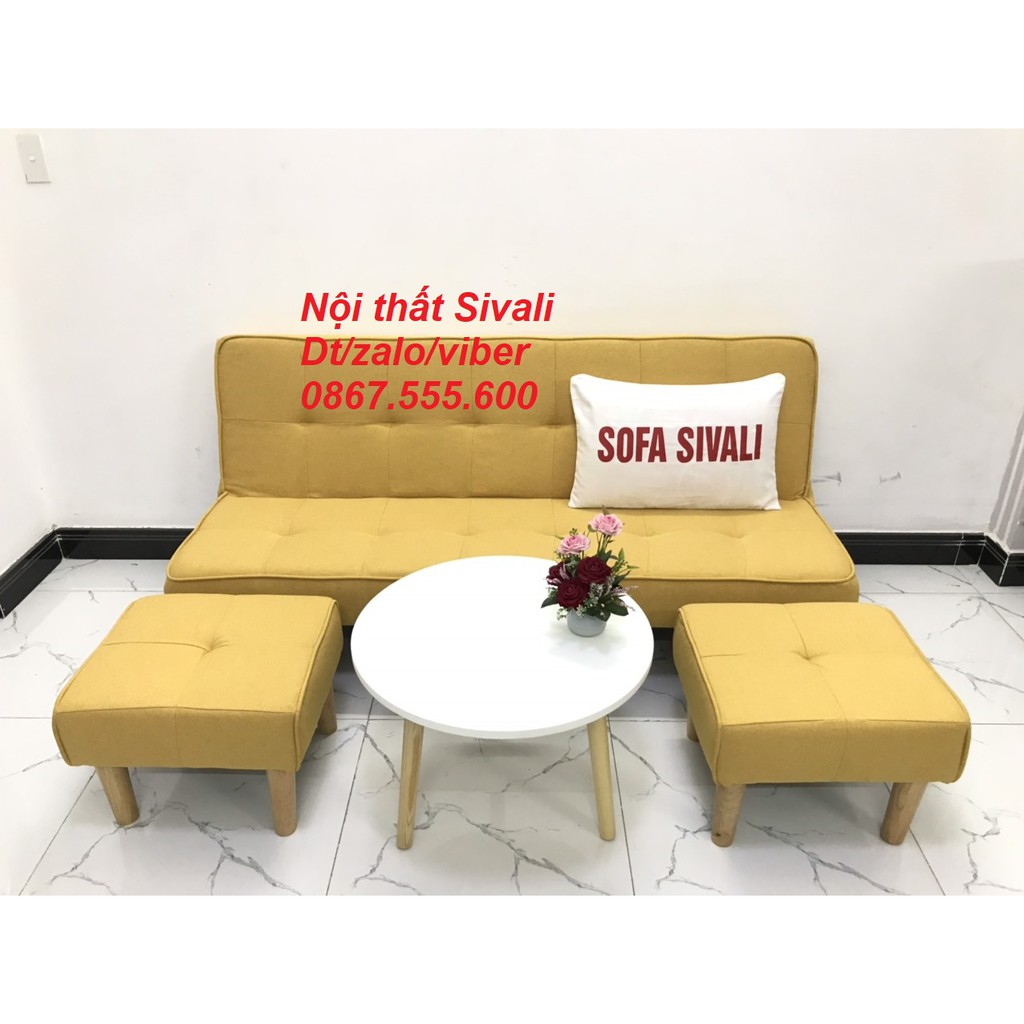 SFB03-Bộ ghế sofa bed, sofa giường phòng khách Sivali, salon, sopha, sa lông, sô pha