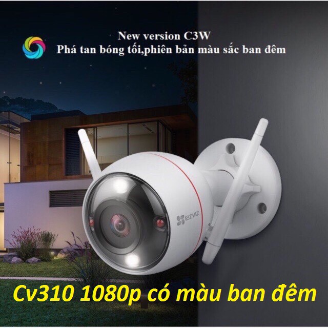 [Mã ELMS4 giảm 7% đơn 500K] Camera Wifi Ngoài Trời CV310 1080p Full Color( có màu ban đêm) Chính Hãng 100%