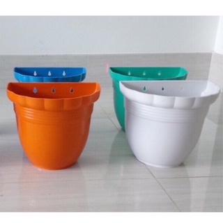 Chậu Ốp Tường Trồng Hoa, Chậu Treo Kiểng, Chậu Nhựa Ốp Vách (KT: 20x11x18cm)