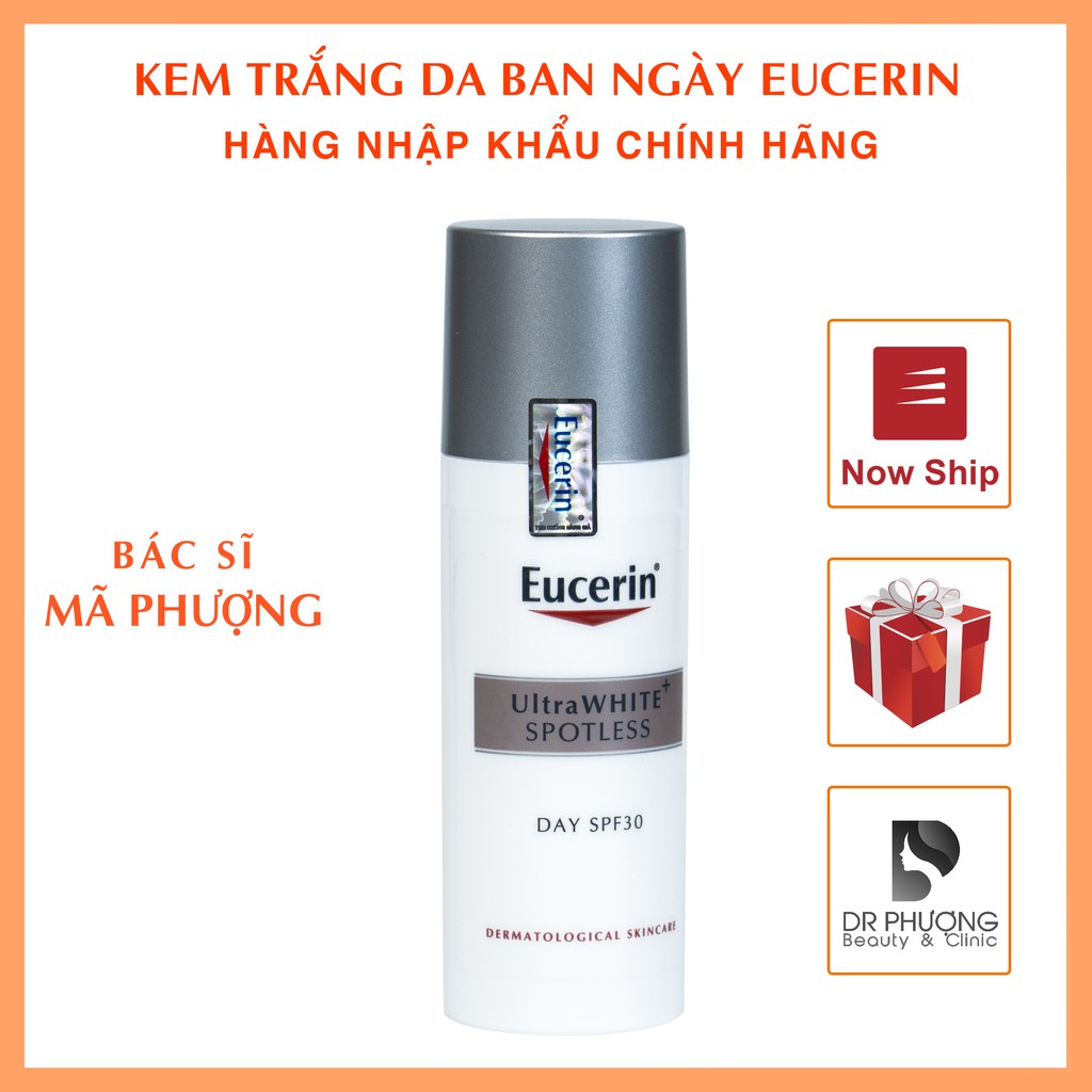 Kem Dưỡng Trắng Da mờ đốm nâu Ban Ngày Chống Nắng Eucerin Eucerin UltraWHITE+ SPOTLESS SPF30