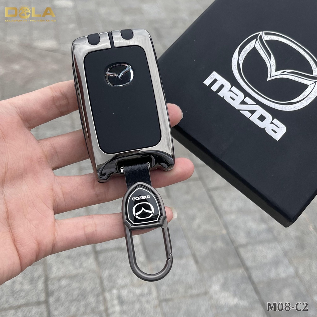 Vỏ ốp khoá xe hơi - Bọc chìa smartkey ô tô Mazda3 chìa vuông