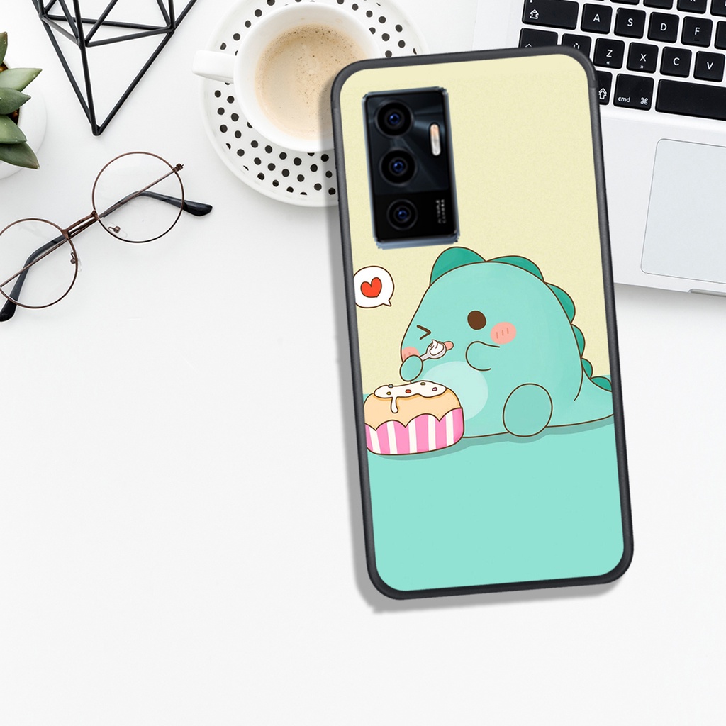 [HOT]ỐP VIVO Y21 - Y21S - Y33S - Y15S - Y30 - Y50 , IN HÌNH KHỦNG LONG CHIBI SIÊU DỄ THƯƠNG.
