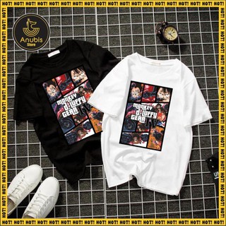 Sale- áo thun unisex one piece luffy phong cách gta chất lừ - áo hot