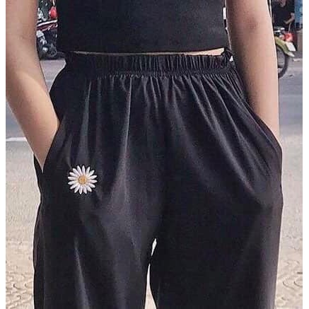 Quần Kaki Phối Hoa Cúc Siêu Cute | BigBuy360 - bigbuy360.vn