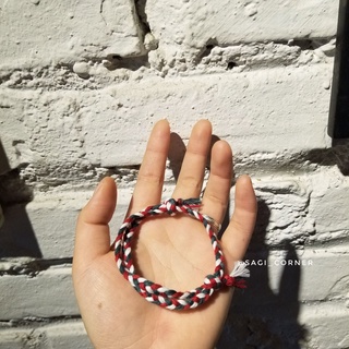 [T01] Vòng tết sam handmade phối 3 màu chỉ