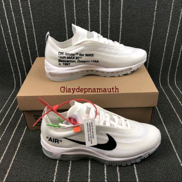 [Full Box] Giầy thể thao Nike Air Max 97 Off White trắng