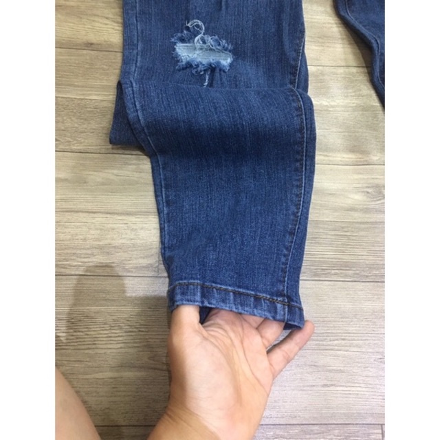 Quần bò baggy nữ ,quần jean baggy nữ cạp cao co giãn ( cam kết y hình )