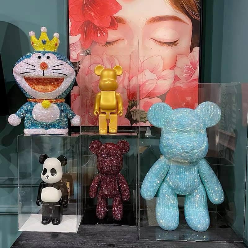 Bearbrick gấu đính đá handmade