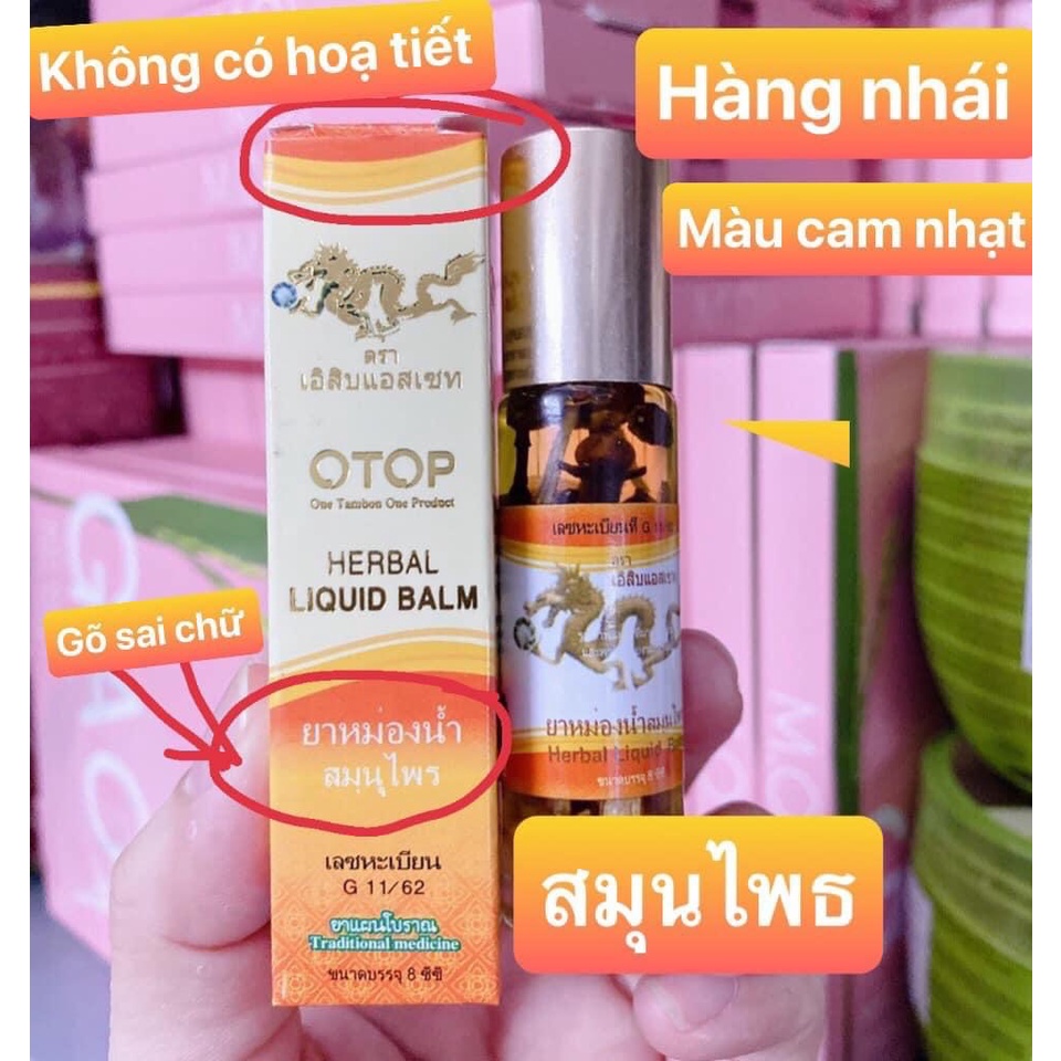 [ Hàng xịn] Dầu lăn thảo dược 26 vị Thái Lan 8ml - Herbal liquid balm | BigBuy360 - bigbuy360.vn