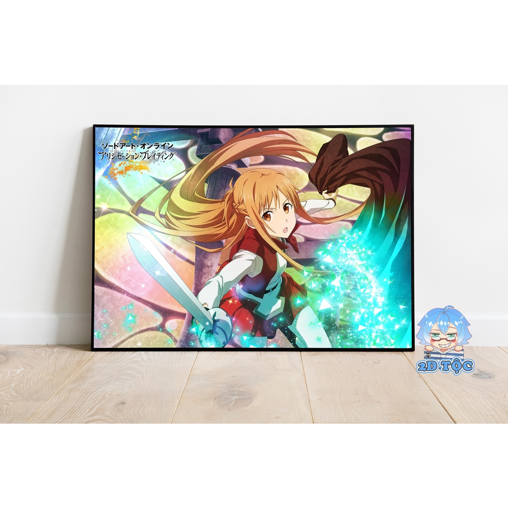 Ảnh poster A3 chất lượng chuẩn Yuuki Asuna (23) Light Novel Sword Art Online  – tranh dán tường 2D Tộc Shop