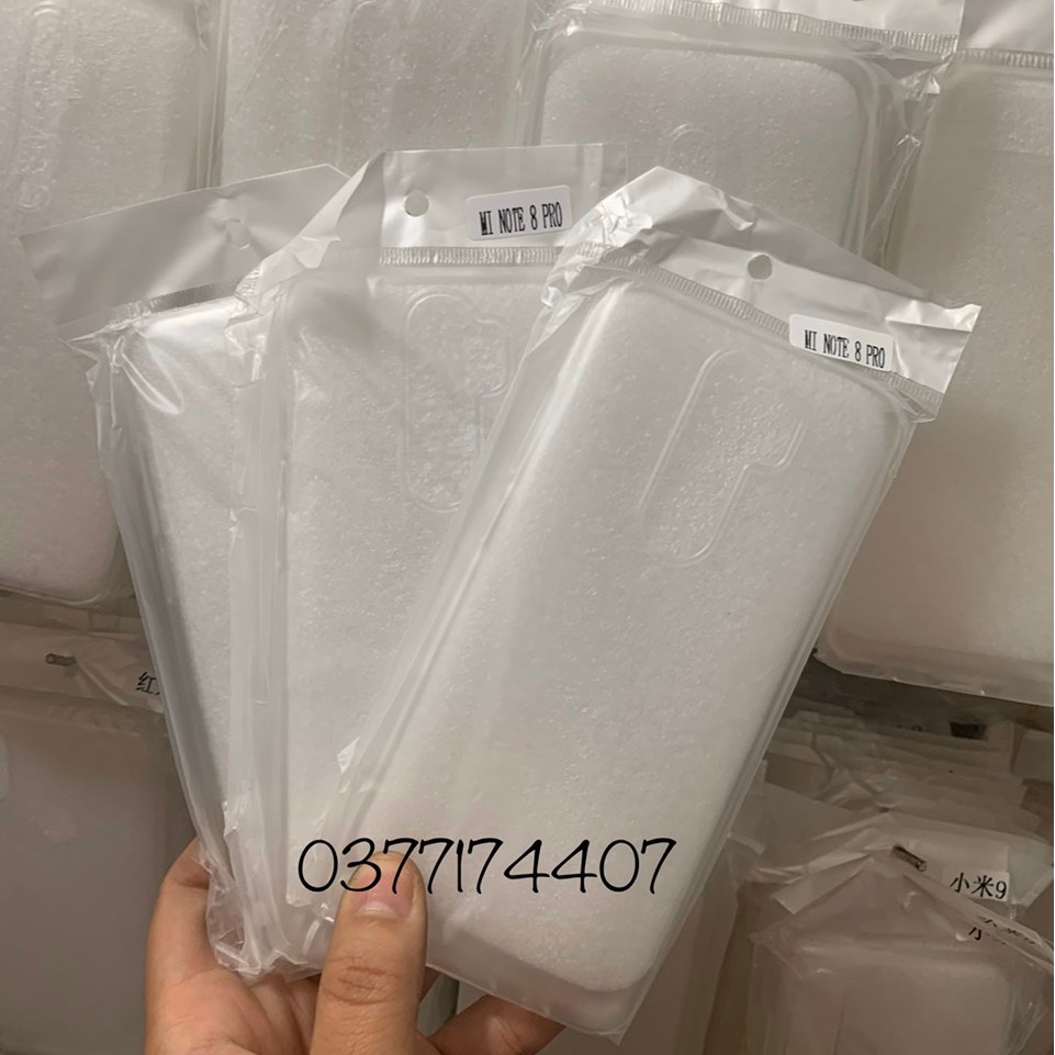 Combo 3 ốp lưng dẻo Xiaomi Redmi Note 8 Pro Silicon trong suốt ( Loại Tốt )
