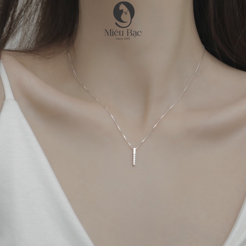 Dây chuyền bạc nữ Classic chất liệu bạc 925 thời trang phụ kiện trang sức nữ Miêu Bạc D400374x