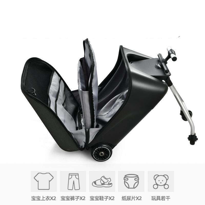 Vali xe đẩy, vali ghế ngồi 2in1 cho bé du lịch tiện lợi size 20 inch