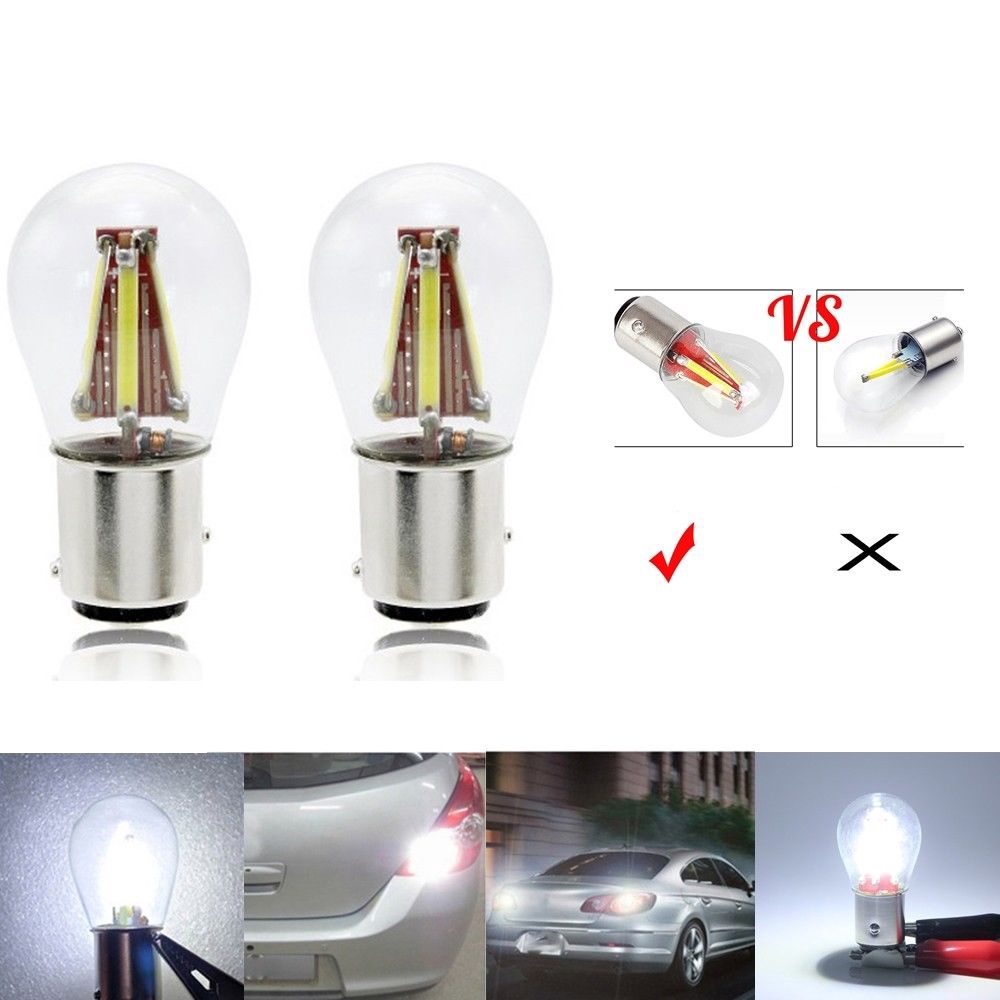 Bóng đèn LED Dc12V 1156 Ba15S P21W 1157 Bay15D 21/5w dành cho xe hơi